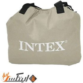 تصویر تخت خواب بادی دو نفره با بدنه جیر Intex 67768