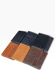 تصویر کیف پول جیبی مردانه چرم طبیعی مدل آیهان 