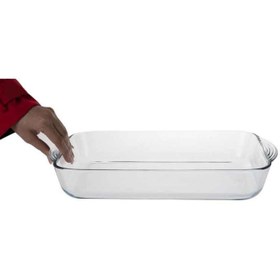 تصویر تابه مستطیل پیرکس بورجام پاشاباغچه ترک کد ۵۹۱۲۴ pasabahce borcam pyrex Rectangular pan code 59124