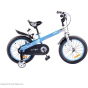 تصویر دوچرخه کودک قناری مدل MATT BUTTON سایز ۱۶ اینچ آبی 