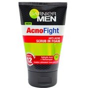تصویر اسکراب و فوم شستشو صورت مردانه گارنیر Garnier مدل Acno Fight 