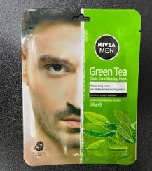 تصویر ماسک ورقه ای آب رسان نیوآ چای سبز 28 گرمی ا NIVEA MEN GREEN TEA Mask NIVEA MEN GREEN TEA Mask