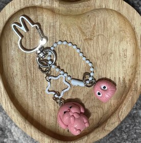 تصویر آویز خرگوش ساده - مشکی / آبی / خرگوش 