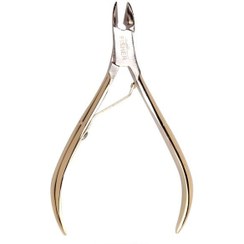 تصویر گلدن فیشر انبر گوشه گیر ناخن سر طلایی Golden Fisher Tweezers jaw 