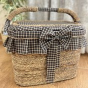 تصویر سبد پیک نیک در دار مدل پاپیونی 