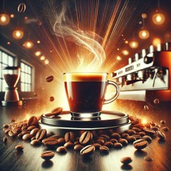 تصویر قهوه اسپرسو سوپر کافئین 