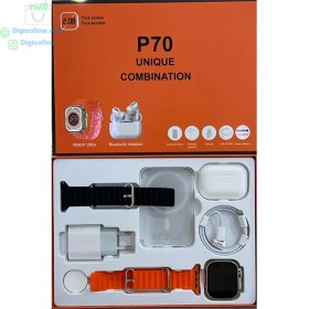 تصویر پک ساعت هوشمند و ایرپاد پرو و شارژر یونیک کامبینیشن Unique Combination P70 Unique Combination P70 (whit Smartwatch, airpods, charger)