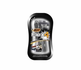 تصویر خود تراش بیک مدل Flex 4 بسته 3 عددی ا Bic Flex 4 Blade Pack of 3 Bic Flex 4 Blade Pack of 3