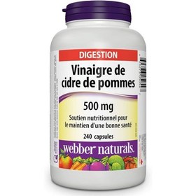 تصویر کپسول سرکه سیب وبر نچرالز 240 عدد Webber Naturals Apple Cider Vinegar 