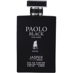 تصویر ادو پرفیوم مردانه مدل Paolo Black Intense حجم 100 میلی لیتر جاسپر Jasper Paolo Black Intense Eau De Parfum For Man 100 ml