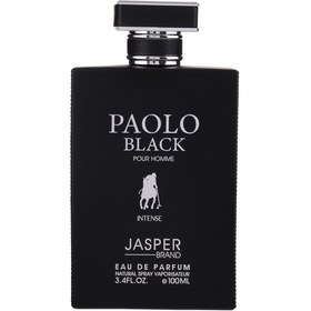 تصویر ادو پرفیوم مردانه مدل Paolo Black Intense حجم 100 میلی لیتر جاسپر Jasper Paolo Black Intense Eau De Parfum For Man 100 ml