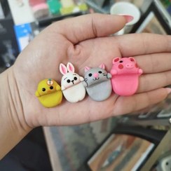 تصویر چسبونک های خرگوش جوجه گربه خوک 