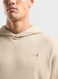 تصویر هودی بافت وفل برند new balance Waffle Knitted Hoodie