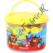 تصویر خمیر بازی سطلی 10 رنگ مدل 1068 آریا ا Aria Play dough bucket 10 colors model 1068 Aria Play dough bucket 10 colors model 1068