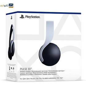 تصویر هدفون بی سیم گیمینگ سونی مدل PULSE 3D مخصوص PS4 و PS5 سفید Sony PULSE 3D Gaming Headset For PlayStation 4 And 5 White