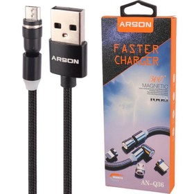 تصویر کابل مگنتی میکرو یو اس بی فست شارژ Arson AN-Q36 1m Arson AN-Q36 1m MicroUSB Fast Magnetic Cable