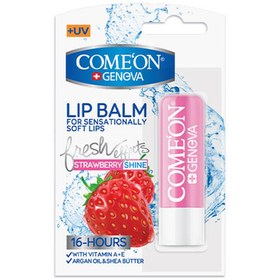 تصویر بالم لب توت فرنگی کامان مدلComeon Lip Balm For Sensationally Soft Lips (Strawberry) Comeon Lip Balm For Sensationally Soft Lips Strawberry