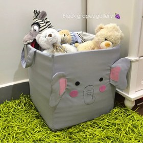 تصویر باکس نظم دهنده(ارگانایزر)مکعبی-فیل-سایز 40 