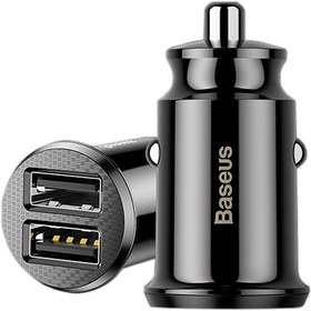 تصویر شارژر فندکی باسئوس مدل CCALL-ML01 دو پورت ۳.۱ آمپر 