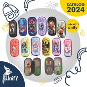 تصویر جامدادی کتابی باریک یونیفای کد 6017 