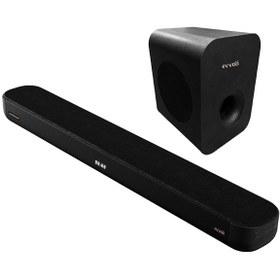 تصویر ساندبار بی سیم ایوولی 320 وات 2.1 کاناله بلوتوث دار SB321B SB321B Evvoli Soundbar 320W 2-1CH Wireless Subwofer Bluetooth