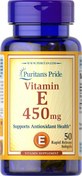 تصویر ویتامین ایی 450 میلی گرمی پیوریتنز پراید / Puritan’s Pride 450 MG Vitamin E 