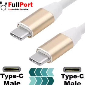 تصویر کابل شارژ موبایل Type-C به Type-C طول 1 متری برند فرانت مدل FN-UCCE10 FARANET FN-UCCE10 Cable Charge Mobile Type-C to Type-C 1M