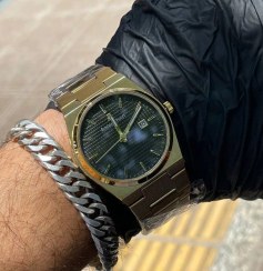 تصویر ساعت مردانه AP - طلایی صفحه مشکی Audemars Piguet