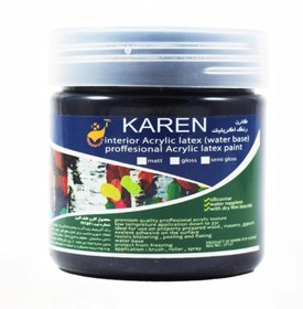 تصویر رنگ اکریلیک مشکی کارن ربعی 