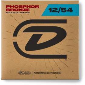 تصویر سیم گیتار آکوستیک Dunlop Phosphor Bronze Acoustic Guitar Strings 12-54 