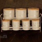 تصویر سرویس پاسماوری بی وی کی طرح ماربل درب چوبی (7رنگ) 