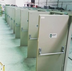 تصویر درب ضد حریق ۱۲۰ دقیقه با تاییدیه آتش نشانی 