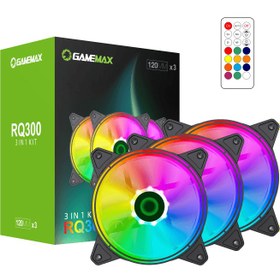 تصویر خنک کننده کیس کامپیوتر گیم مکس مدل RQ300 3IN1 ا GAMEMAX RQ300 3IN1 Case Cooler GAMEMAX RQ300 3IN1 Case Cooler