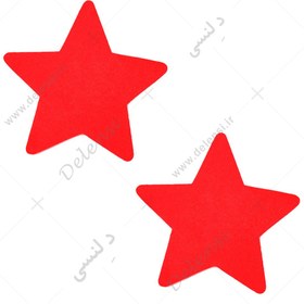 تصویر نیپل برچسبی ستاره قرمز 