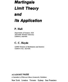 تصویر دانلود کتاب Martingale Limit Theory and Its Application (Probability and Mathematical Statistics) 1980 کتاب انگلیسی نظریه حد Martingale و کاربرد آن (احتمالات و آمار ریاضی) 1980