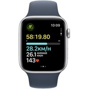 تصویر ساعت هوشمند Watch SE 2024 با بند اسپرت سیلیکون 44mm Apple Watch SE 2024 44mm Aluminum Case With Sport Band