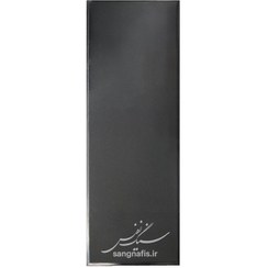 تصویر سنگ قبر مشکی ساده (گرانیت برزیلی) 