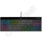 تصویر کیبورد گیمینگ باسیم کورسیر مدل K55 RGB PRO Corsair K55 RGB PRO Rubber Dome Wired Gaming Keyboard