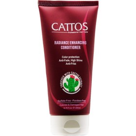 تصویر نرم کننده موهای رنگ شده کاتوس 200 میلی لیتر Cattos Radiance Enhancing Conditioner 200ml