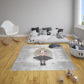 تصویر فرشینه اتاق کودک طرح پرنسس کدh363 Nursery Rug princess