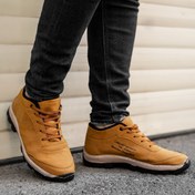تصویر کفش ساقدار مردانه کلوین کلاین رنگ عسلی با جنس فوم 