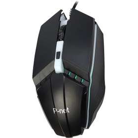 تصویر ماوس مخصوص بازی پی نت مدل GM-14 P-Net GM14 Wired Gaming Mouse