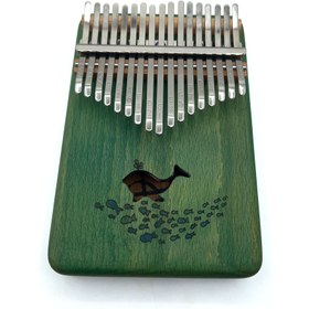 تصویر کالیمبا ۱۷ تیغ چوب راش طرح نهنگ کد ۱۶۰۰۰۳ 