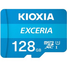 تصویر کارت حافظه کیوکسیا microSDXC EXCERIA U1 ظرفیت 128 گیگابایت 