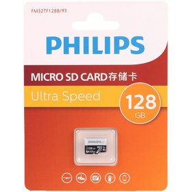 تصویر رم میکرو 128 گیگ فیلیپس Philips Ultra Speed U3 A1 V30 Philips Ultra Speed U3 A1 V30 128GB Memory Card