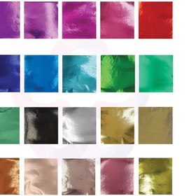 تصویر ورق طلای رنگی 