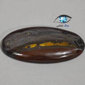 تصویر سنگ تایگر آیرون بیضی 10.6 گرم 