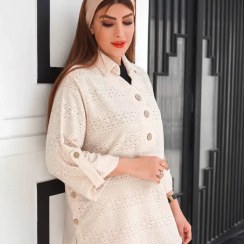 تصویر شومیز مانتویی زنانه مدل بغل‌دکمه 