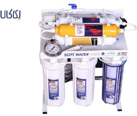 تصویر دستگاه تصفیه آب سافت واتر مدل 7 مرحله ای soft water filter 6 stage