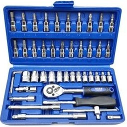 تصویر جعبه بکس 46 پارچه نیو تولز NEW TOOLS